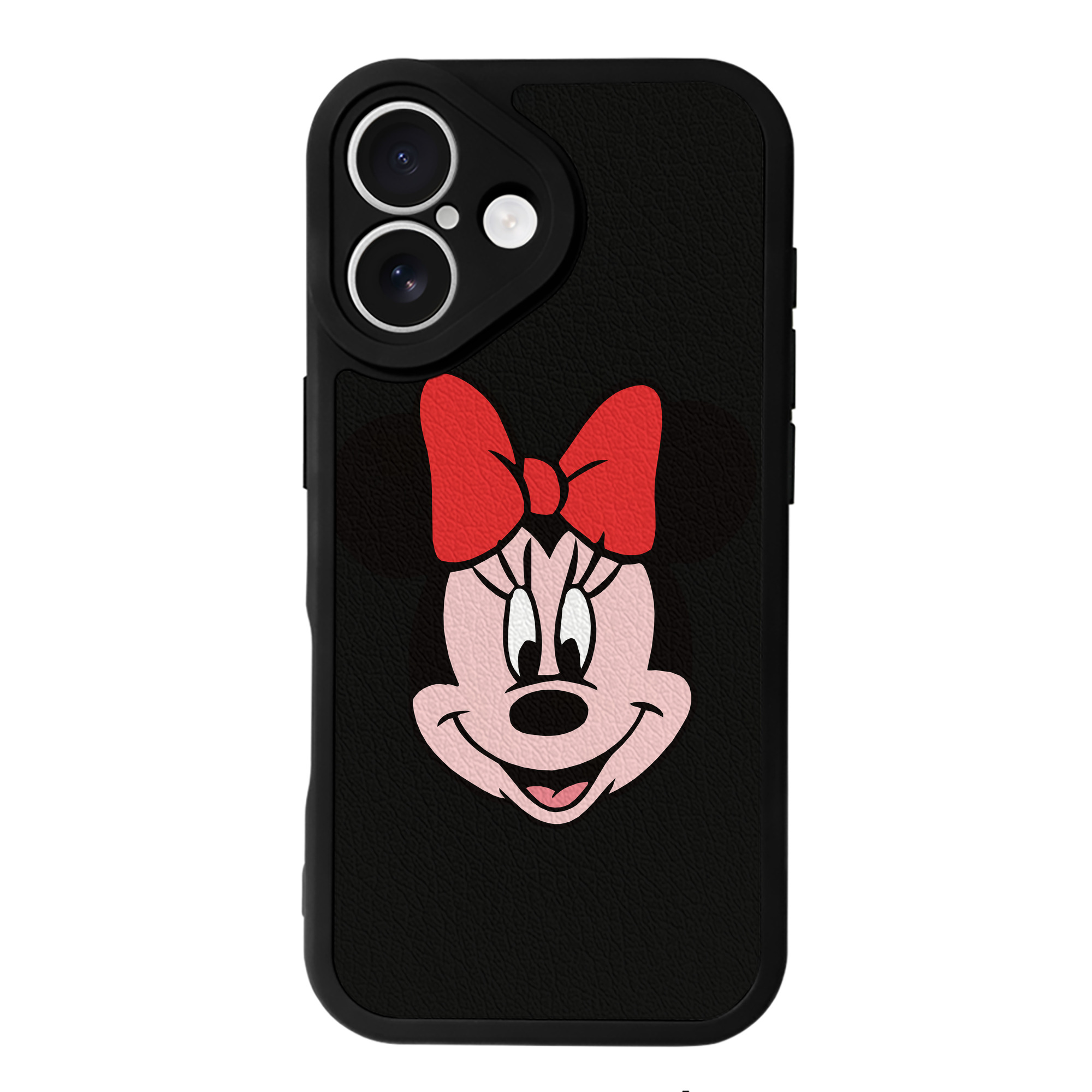 （画像用） ミッキーマウス Mickey Mouse 【iPhone 16シリーズ対応】シリコンスマホケース（レザー調） 材質：シリコン